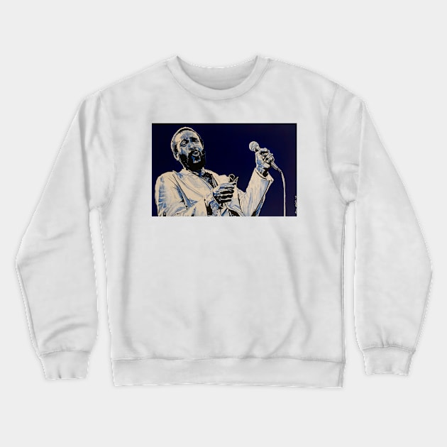 Marvin Gaye Crewneck Sweatshirt by BryanWhipple